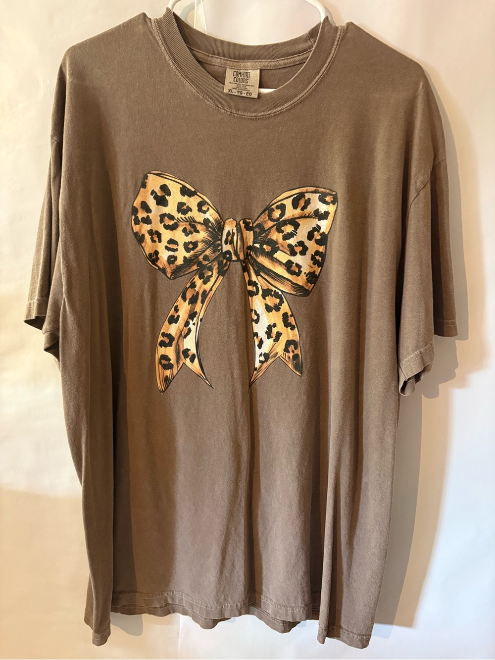 Comfort Colors Brown Crewneck T-Shirt - XL